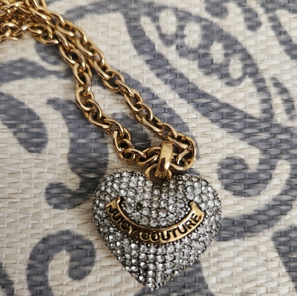 Juicy Couture Vintage Charm Bracelet Pink Nail Polish, Heart ,Key and Necklace - Picture 6 of 6